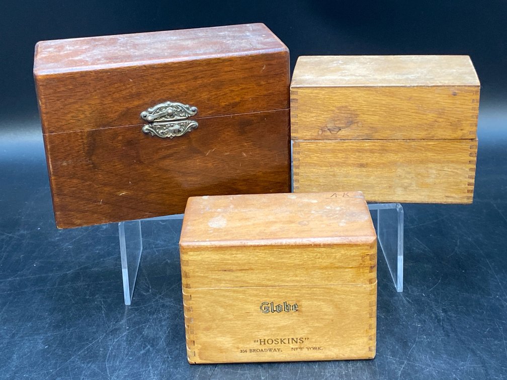 Wooden Recipe Boxes
