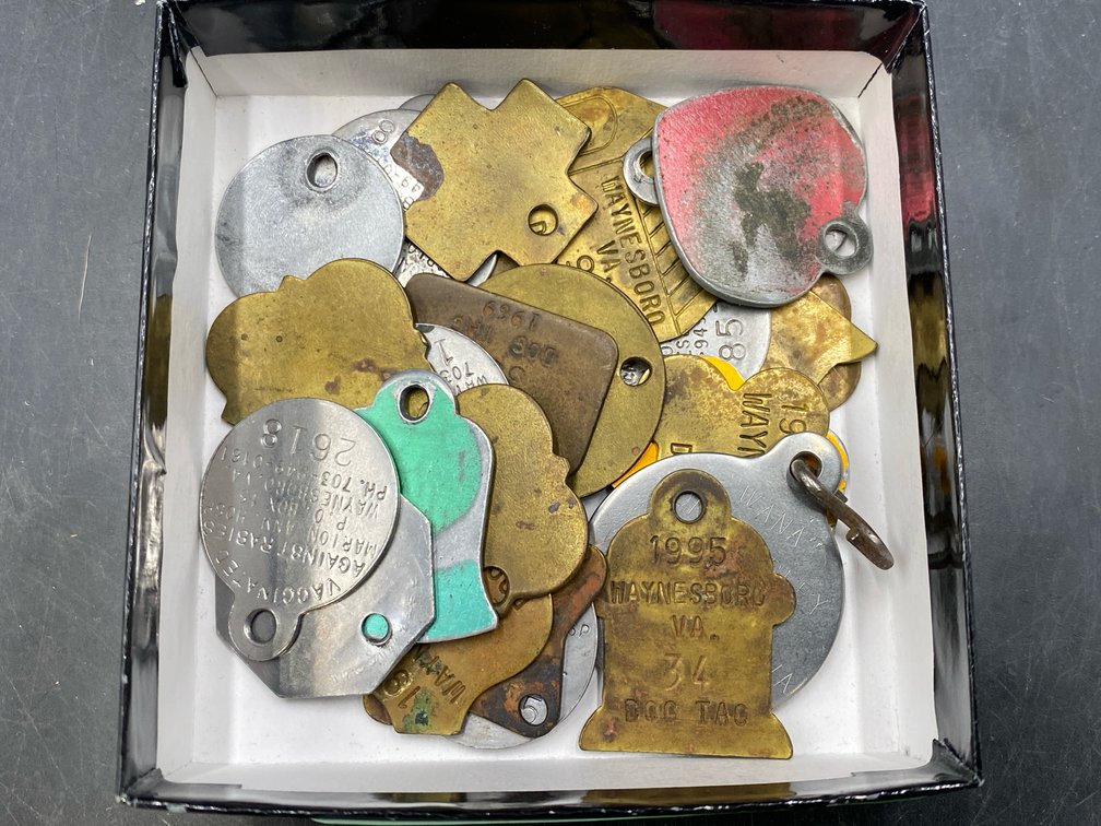 Waynesboro & Augusta Co. Dog Tag Assortment