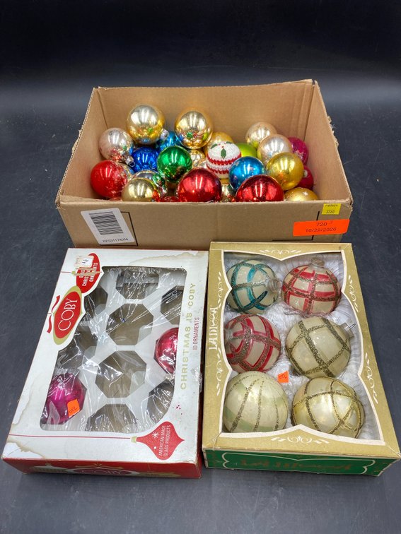 Vintage Glass Christmas Ornaments