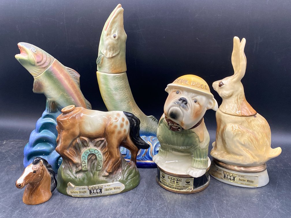 1970's James Beam Decanters and Related
