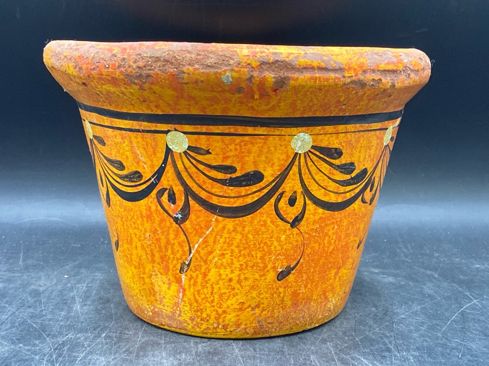 Ceramic Handpainted Painted Flower Pot