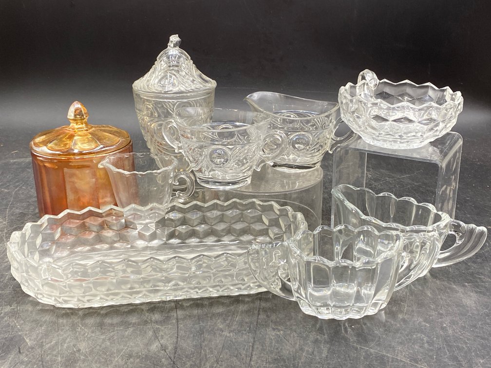 Patterned Glassware Grouping