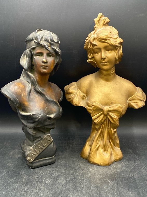 Art Nouveau Female Bust Sculptures