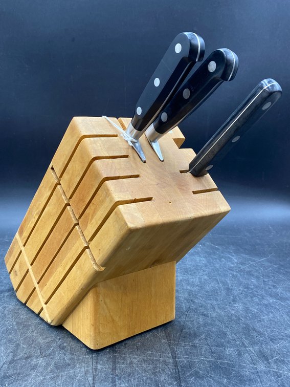 Butcher Block & Knives
