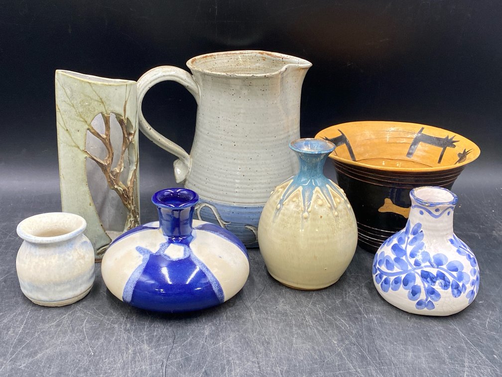 Studio Pottery Vases & Pitcher
