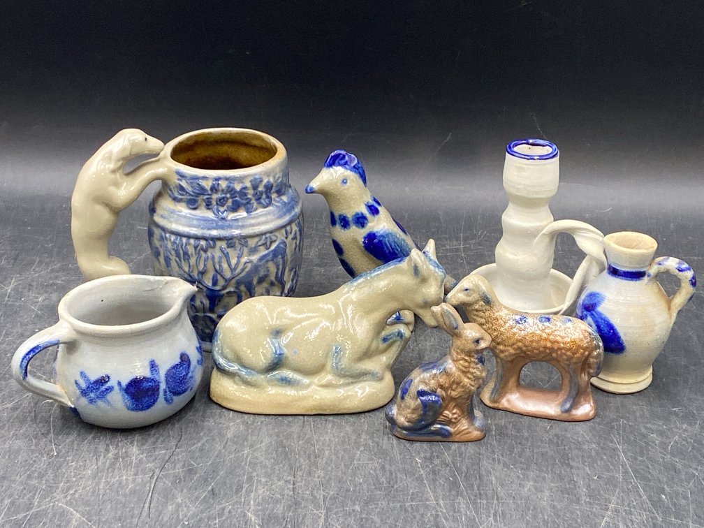 Folk Art Salt Glazed Pottery