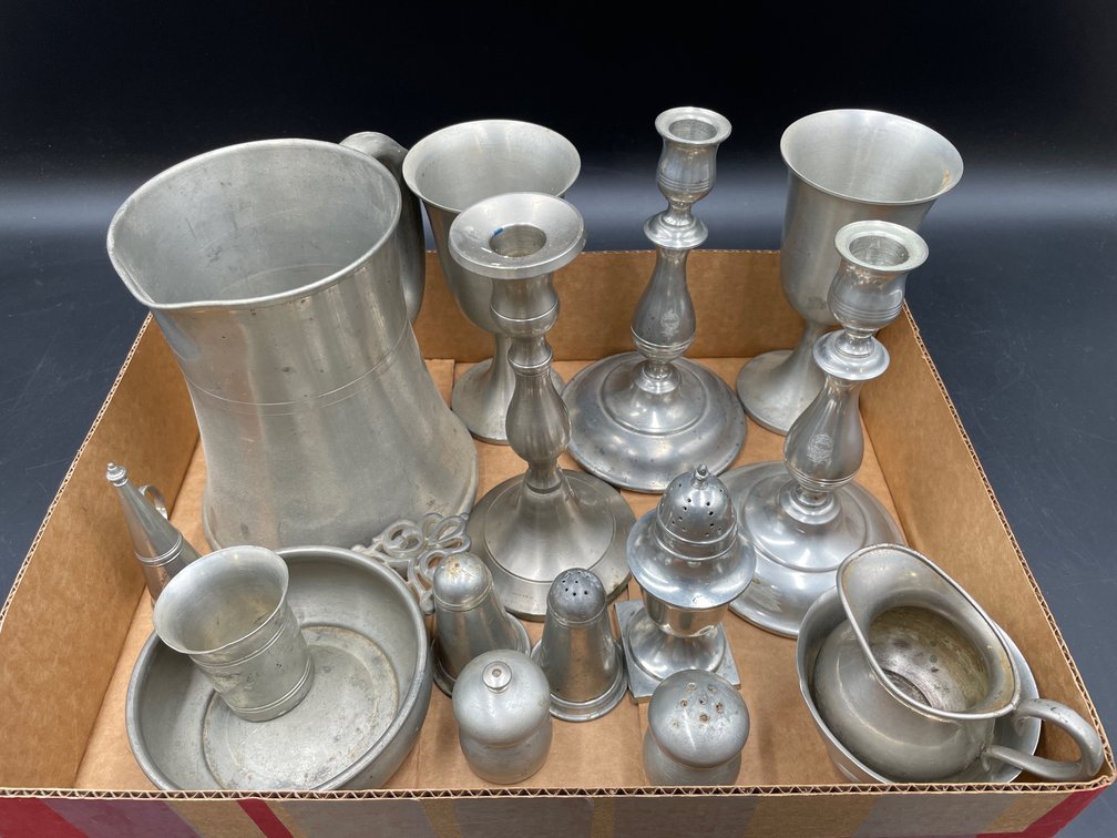 Pewter and Related Table Pieces