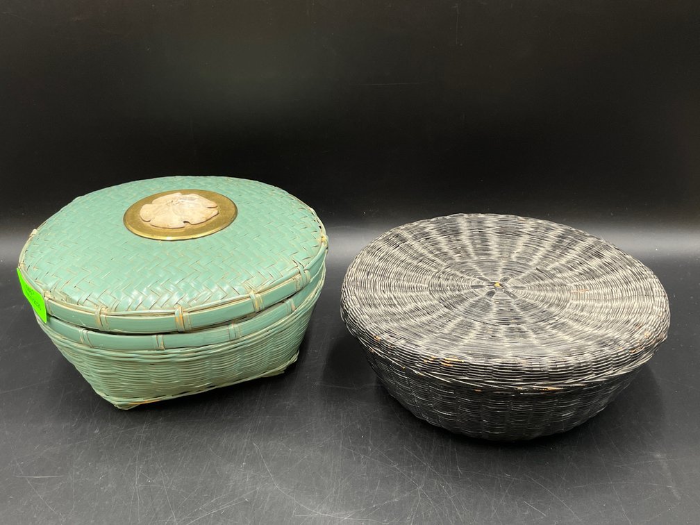 Vintage Lacquered Baskets