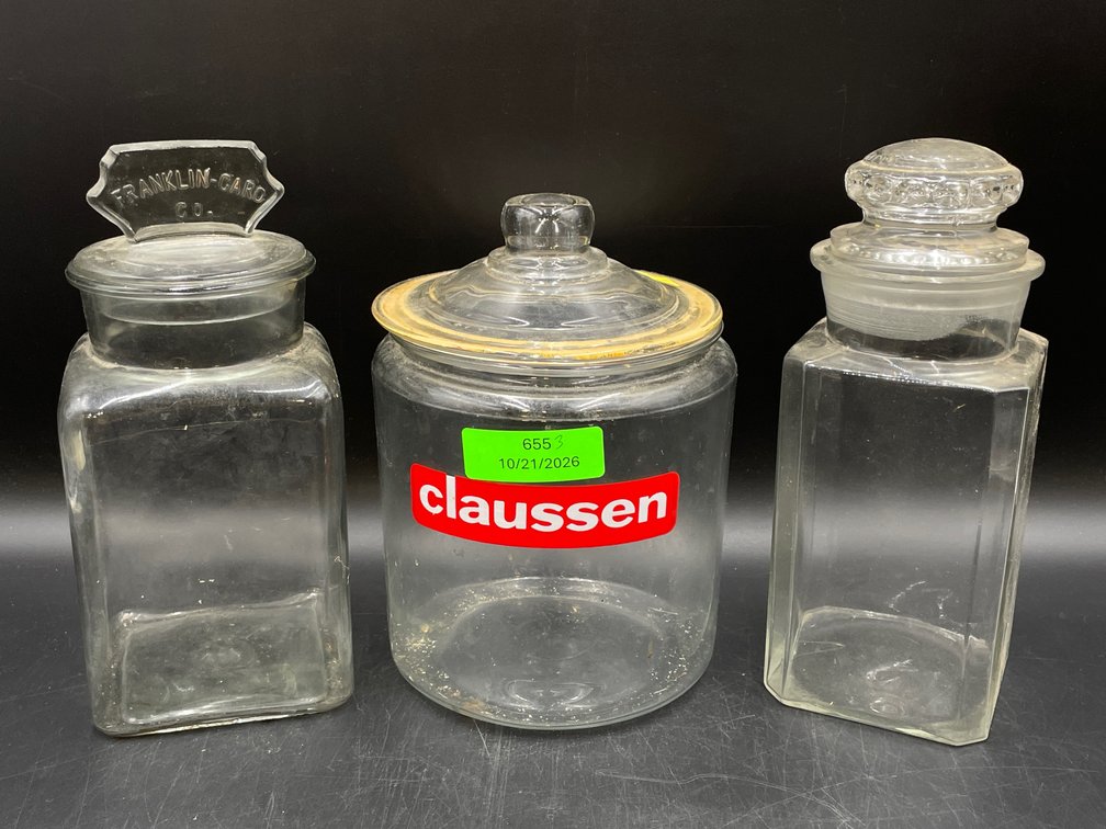 Vintage Store Counter Glass Jars