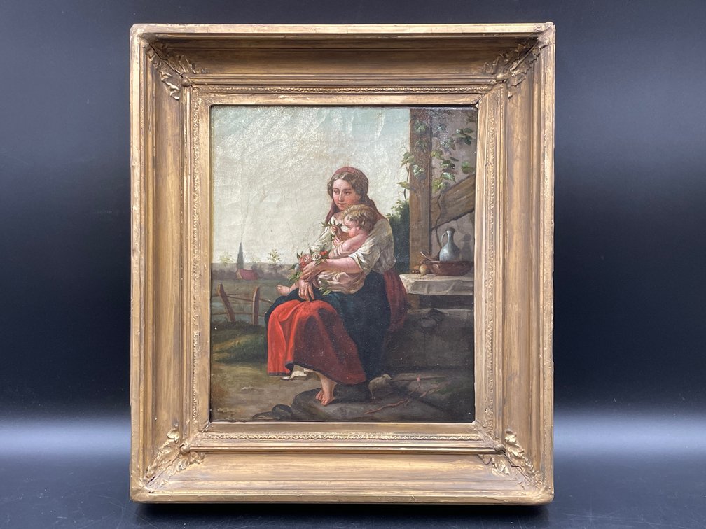 European School (19th Century) Genre Scene