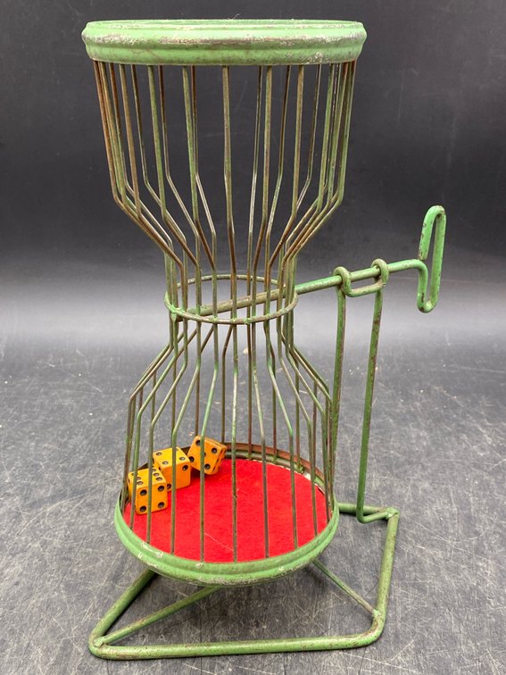 Vintage Wire Dice Tumbler