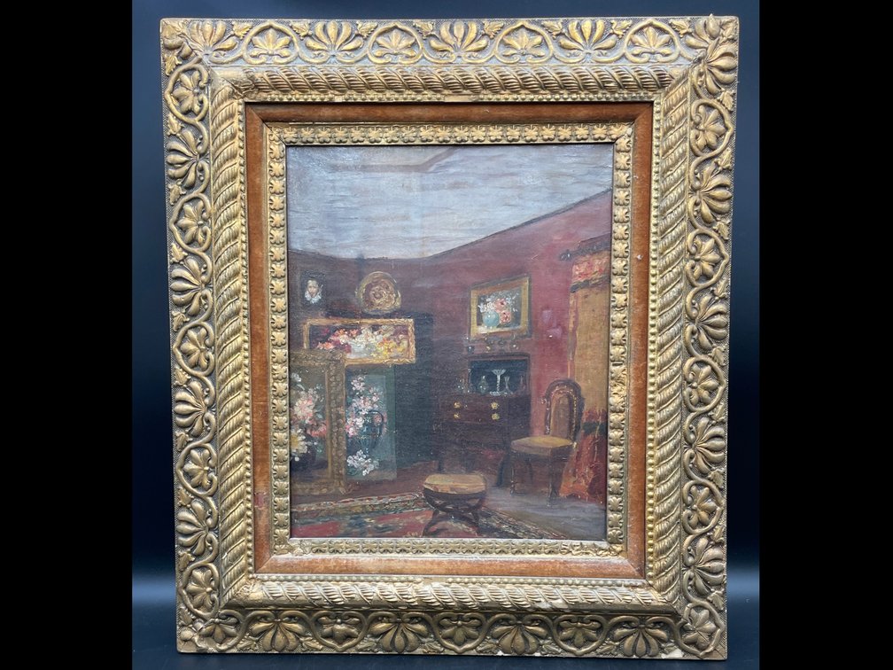 European School (Early 20th Century) Parlor Scene