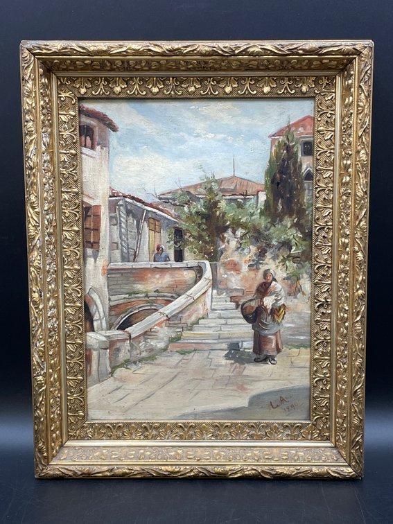 European School (Late 19th century) Landscape Painting