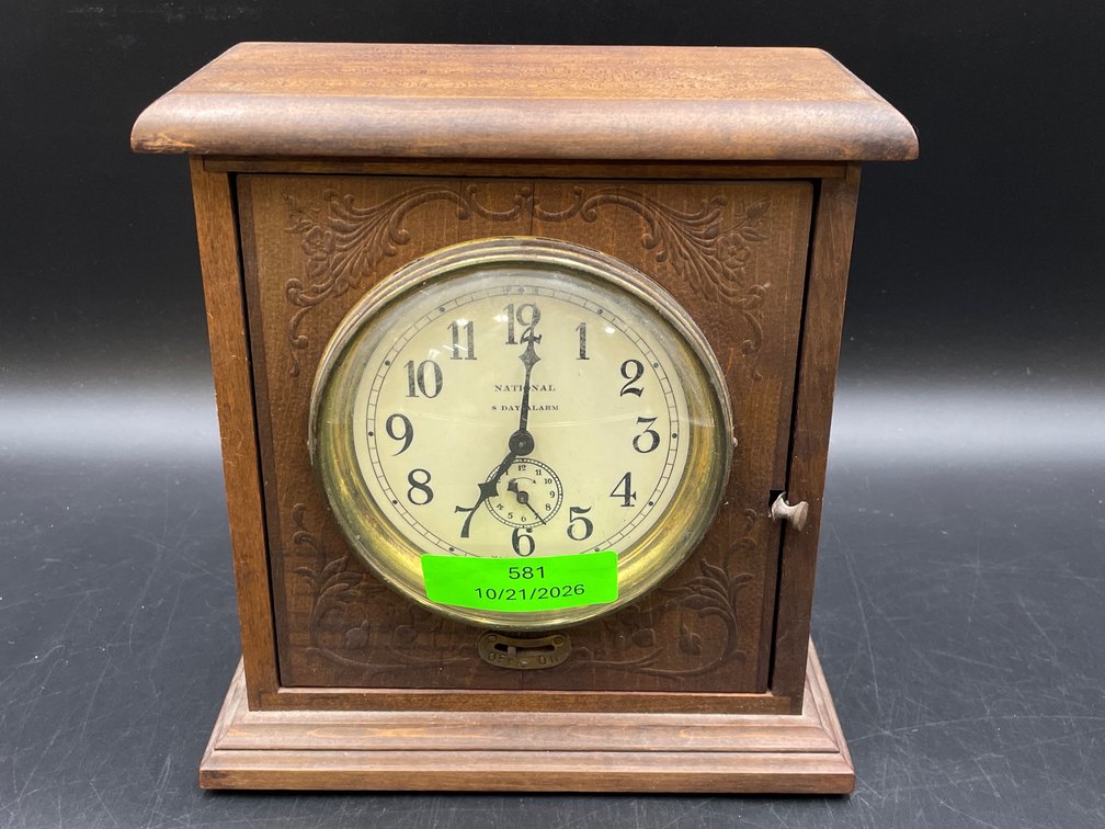 National 8 Day Alarm Clock