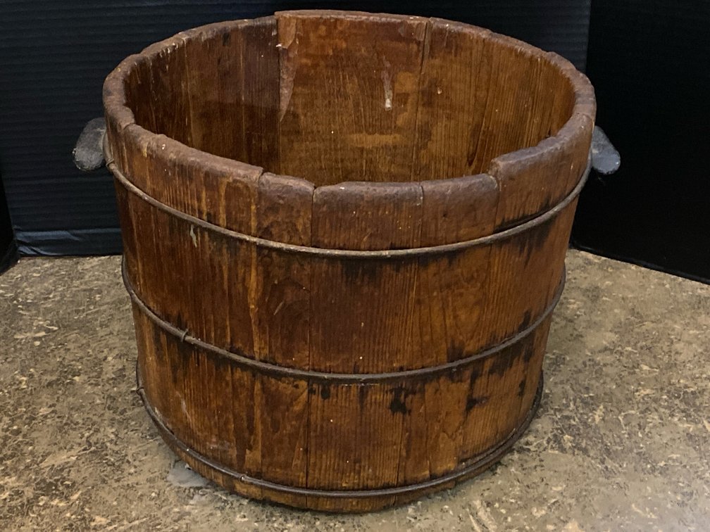 Vintage Wooden Staved Bucket