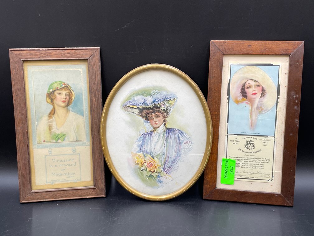 Edwardian & Parisian Style Female Prints