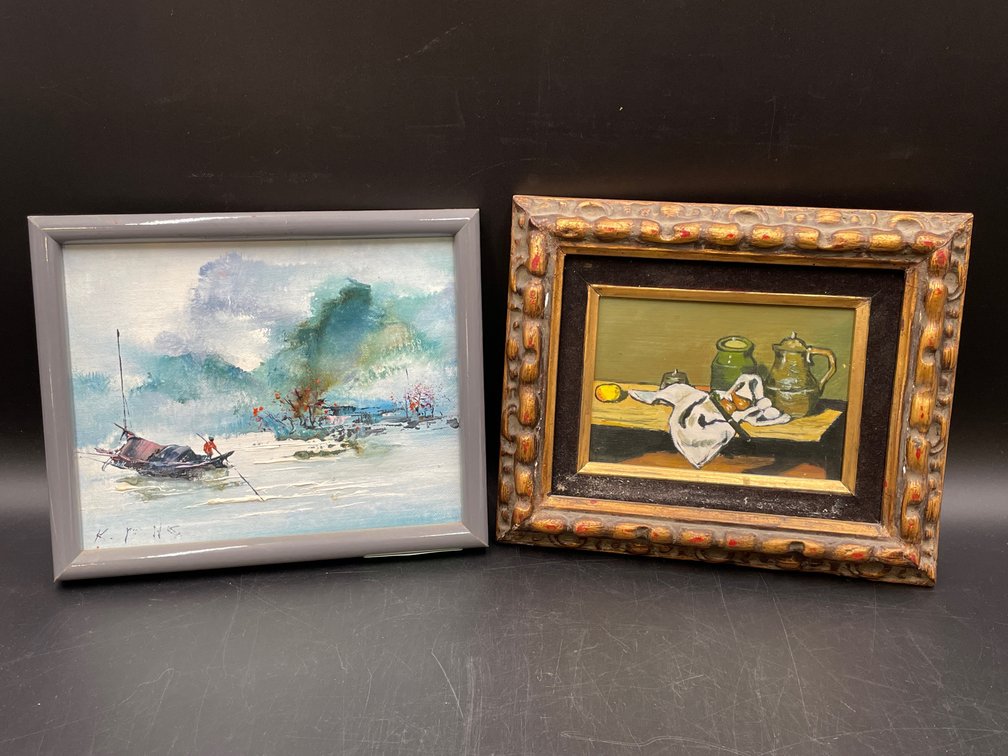 Daily Life Framed Oil Paintings