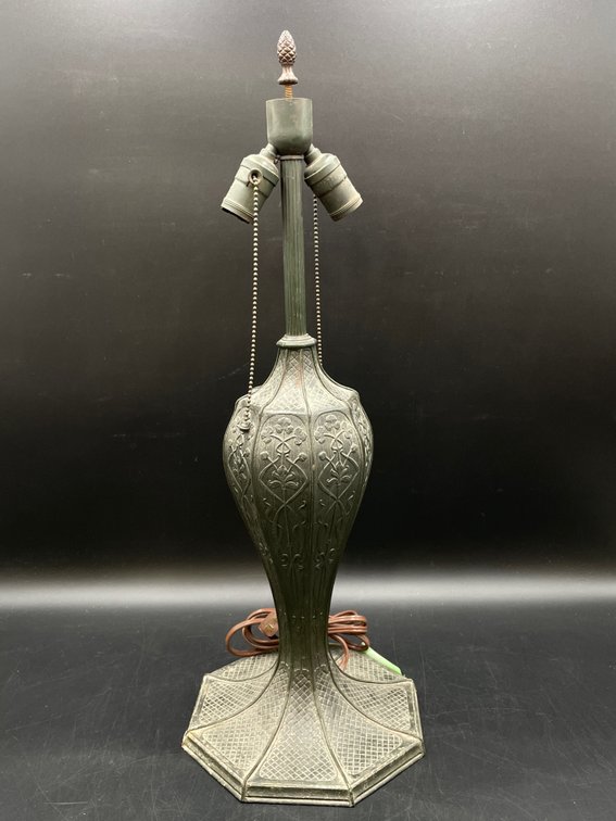 Embossed Metal Table Lamp