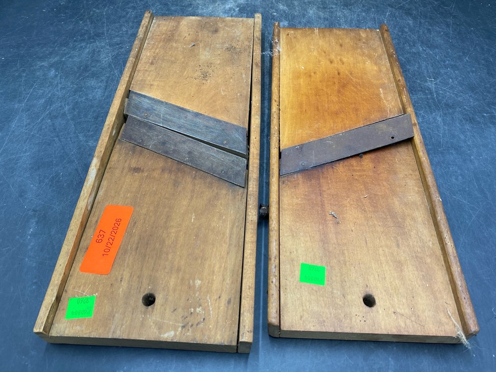 Vintage Wooden Cabbage Slicers