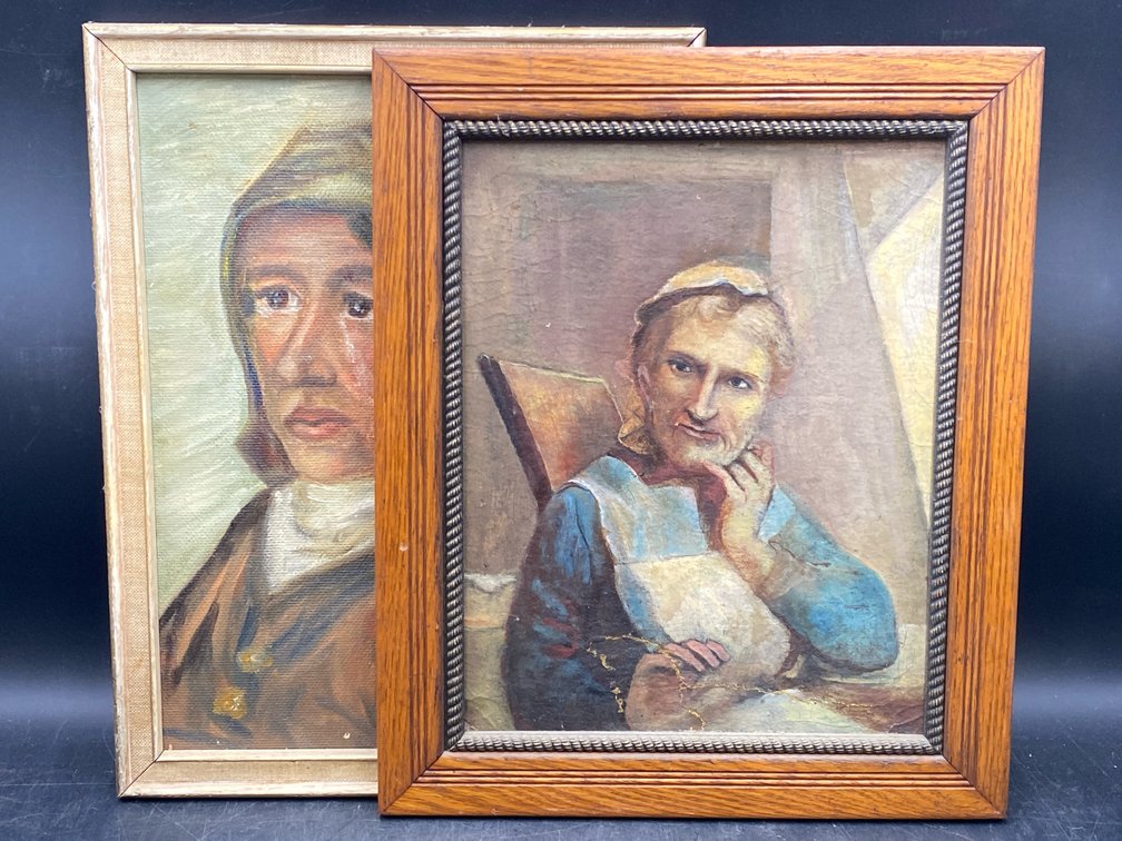 Female Portrait Framed Paintings