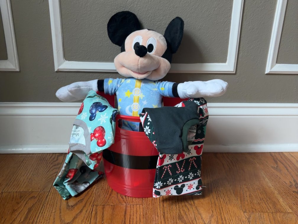 Holiday Pajama Basket