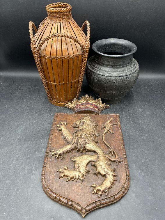 Decorative Vessels & Wall Plaque