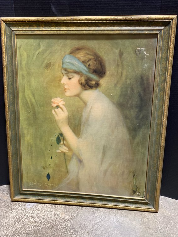 Framed Portrait of a Woman Print