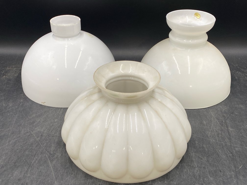 Milk Glass Lampshades