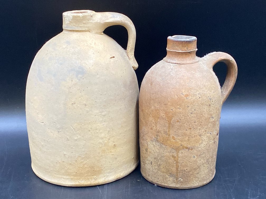 Stoneware Moonshine Jugs Lot of 2