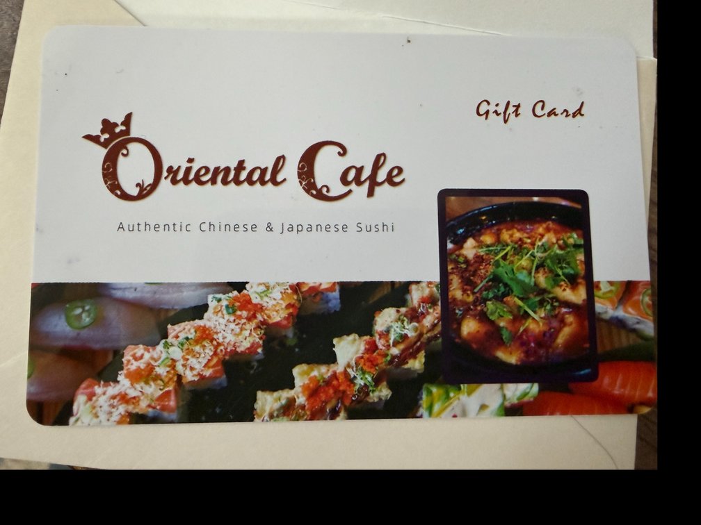 $25 Gift Certificate to Oriental Cafe