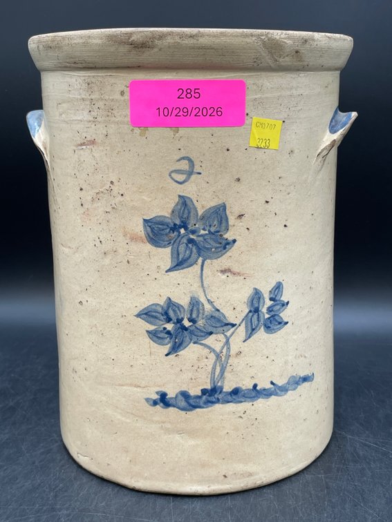 2 Gallon Decorated Crock