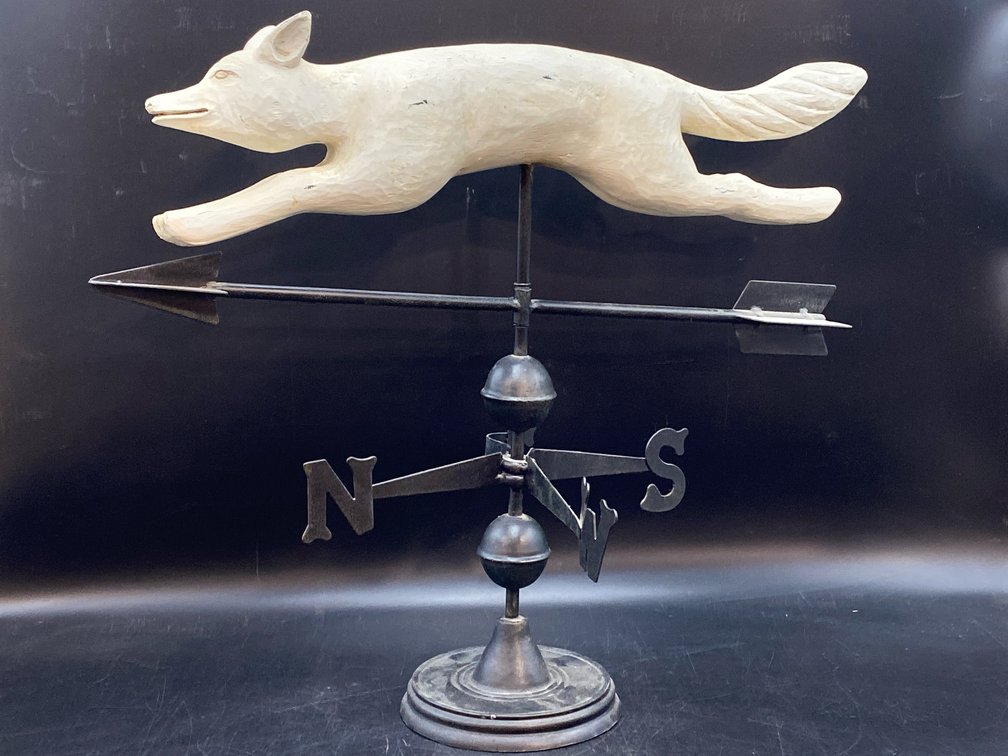Folk Art Running Fox Weathervane