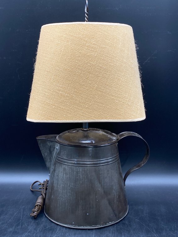 Metal Coffee Pot Lamp