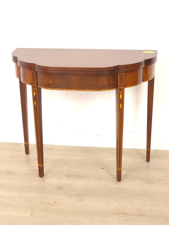 Henkel-Harris Inlaid Mahogany Card Table
