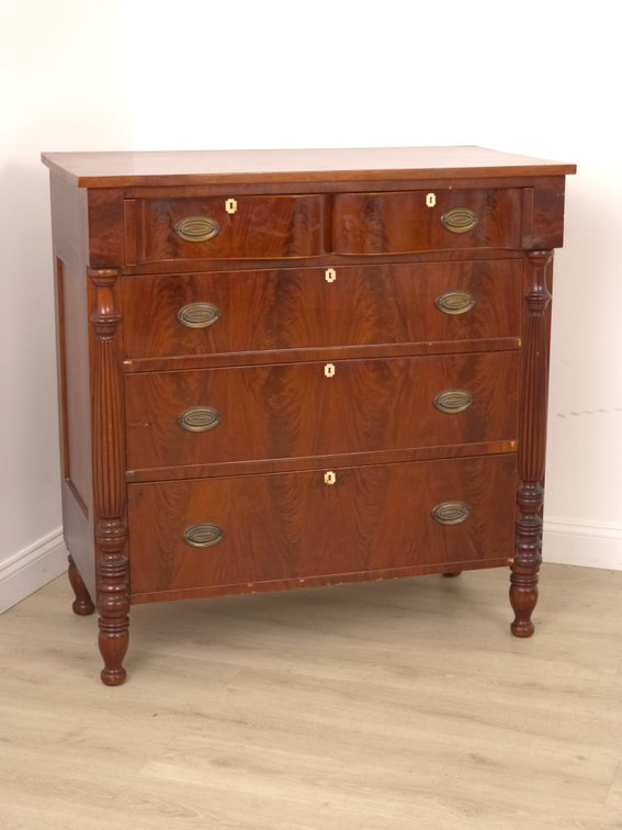 Inlaid Mahogany Chest of Drawers