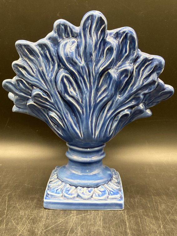 Abigail's Italian Pottery Blue Ceramic Vase