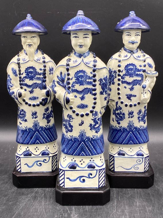 Chinese Dynasty Style Porcelain Figurines