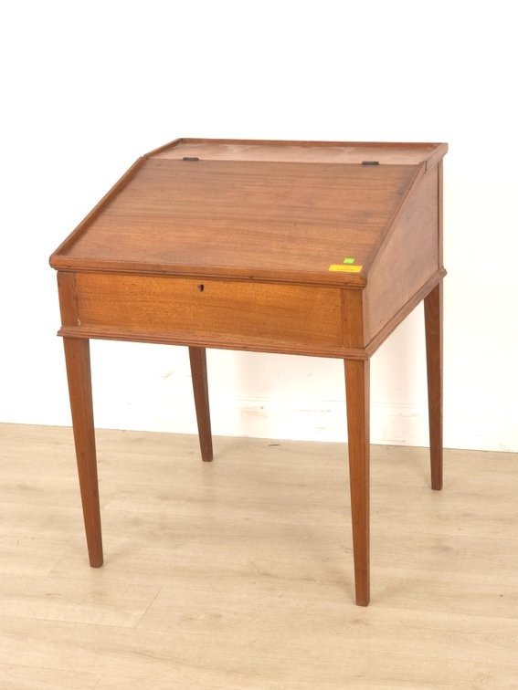 19th c. Walnut Schoolmaster's Desk