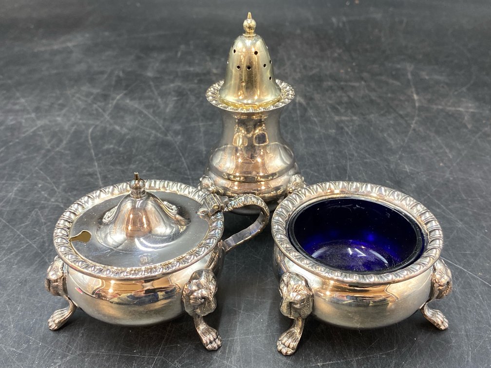 Silver Plate Cruet Set