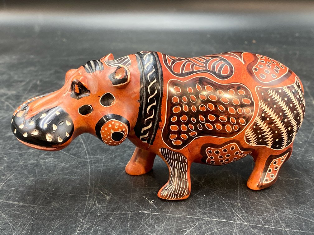 Hand-Carved Hippo