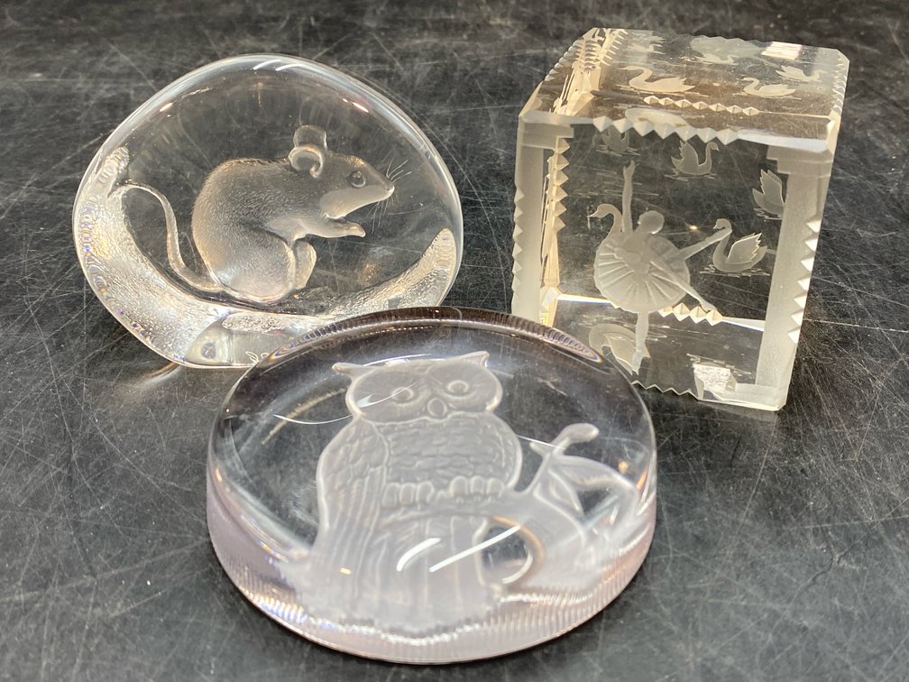 Crystal Paperweight Assortment