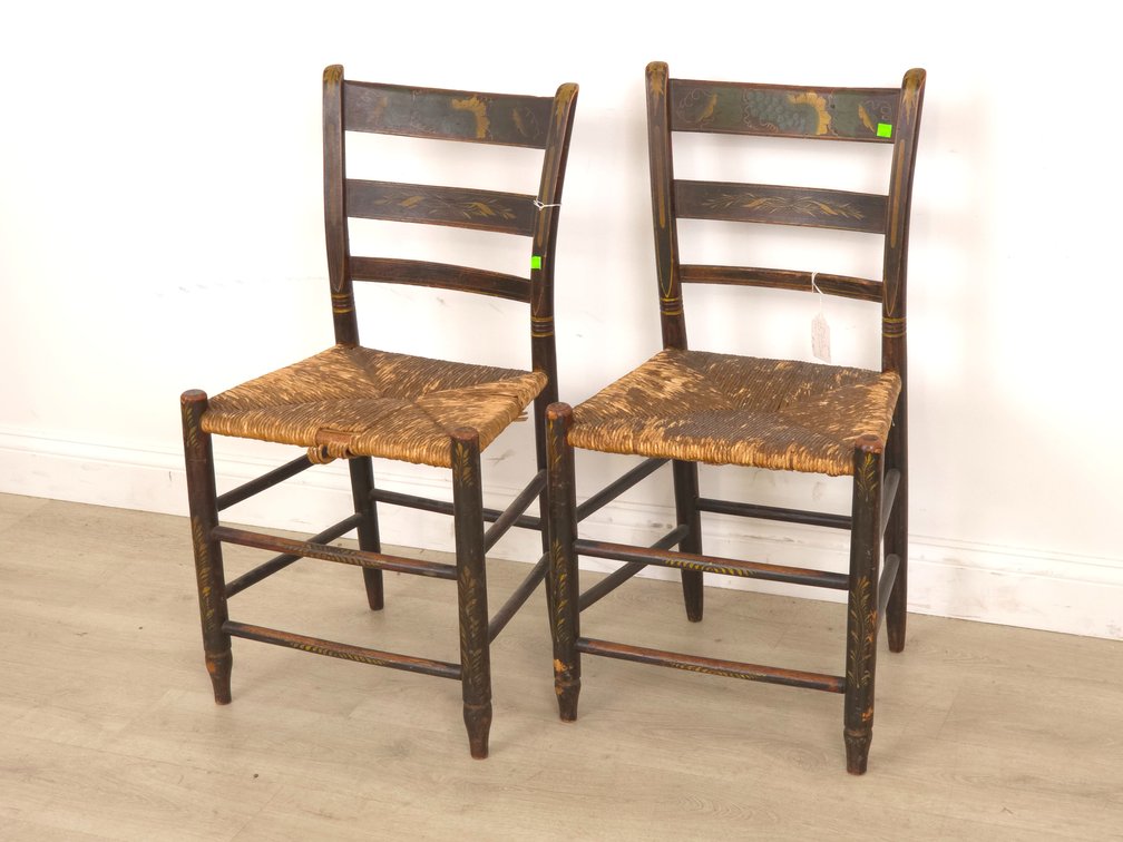 Mid-Atlantic Paint Decorated Chairs