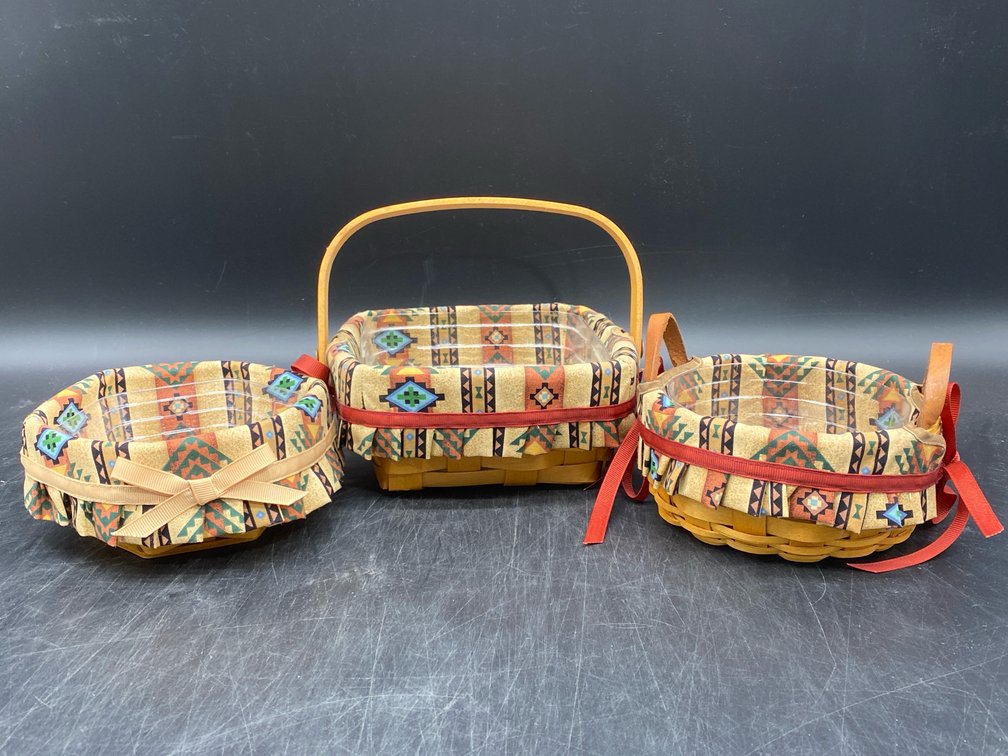 Longaberger Southwestern Accent Baskets