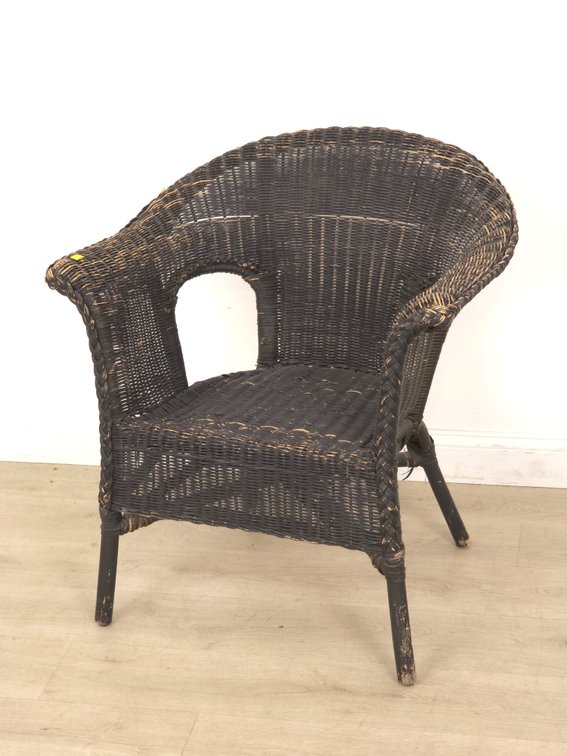 Vintage Wicker Armchair
