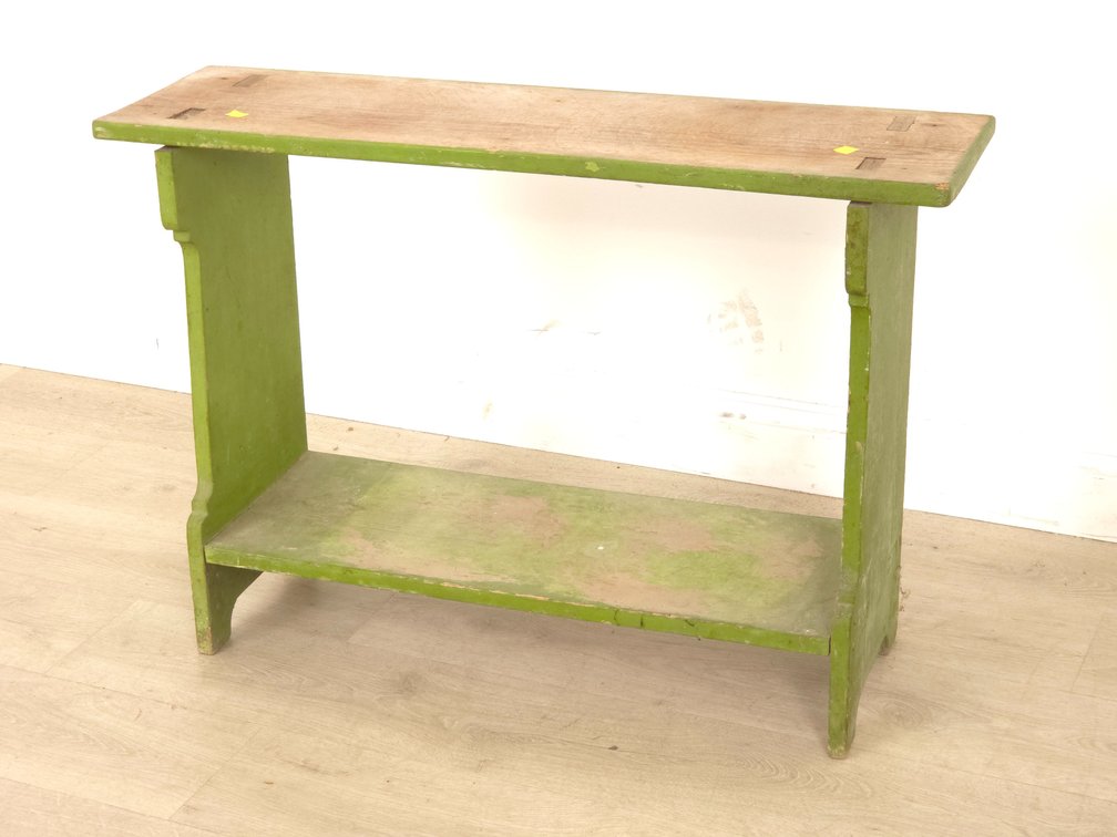Painted Bucket Bench