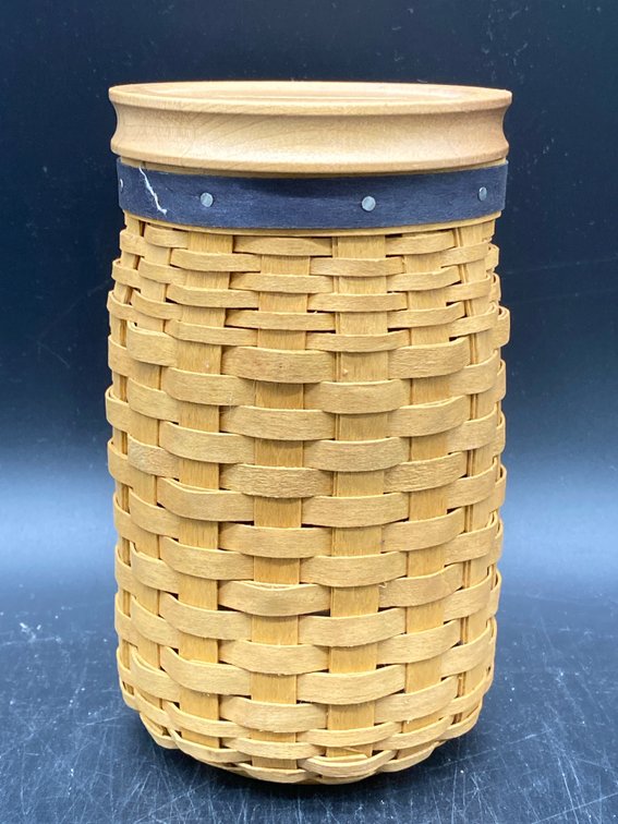 Longaberger Blue Ribbon Coin Bank Basket