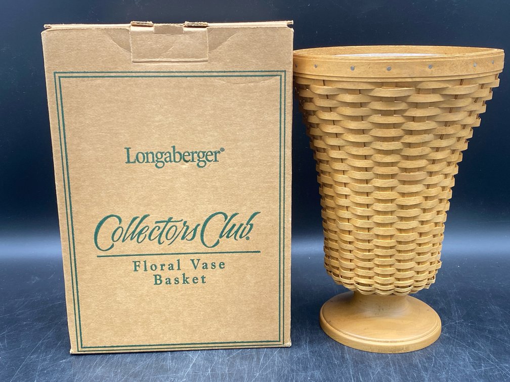 Longaberger Collector's Floral Basket Vase