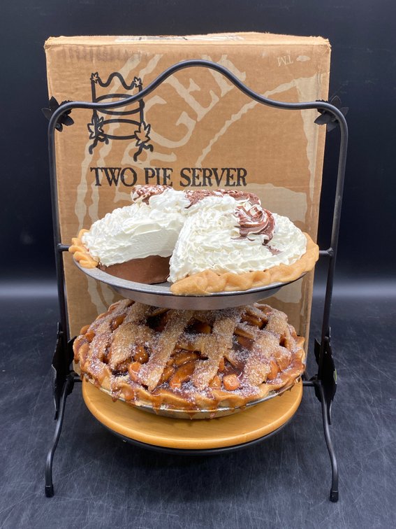 Longaberger Wrought Iron Two-Teir Pie Server