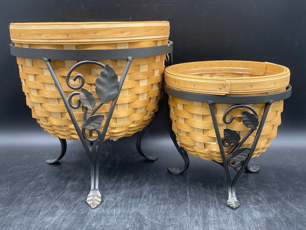Longaberger Foliage Planter Baskets & Stands