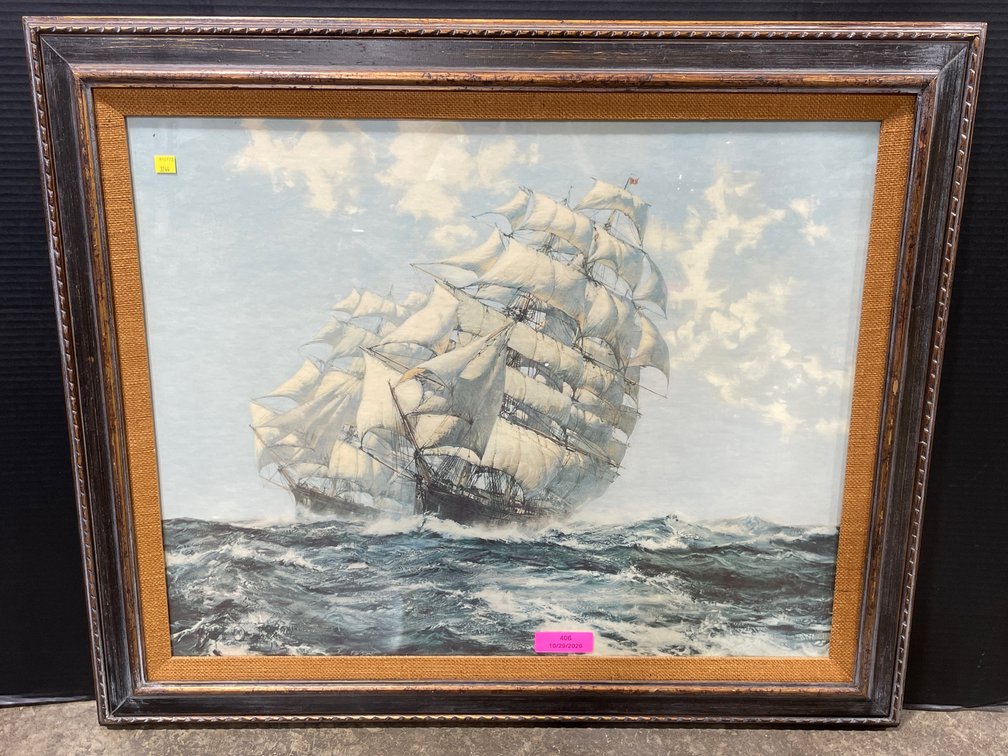 Montague Dawson Framed Print